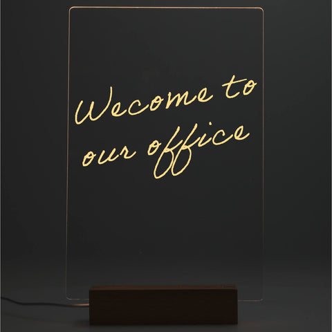 Note Brite Light-Up Acrylic Dry Erase Board