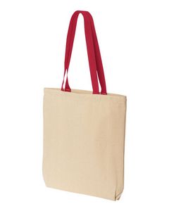 Liberty Bags Natural Tote w/Contrast-Color Handles