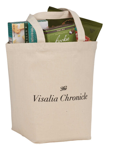 Herringbone 7oz Cotton Canvas Grocery Tote