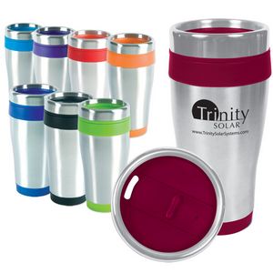 16 Oz. Blue Monday Travel Tumbler