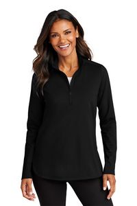 Port Authority® Women's C-FREE Double Knit 1/4-Zip Pullover