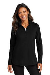 Port Authority® Women's C-FREE Double Knit 1/4-Zip Pullover
