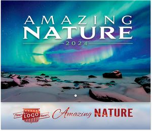 Luxe Amazing Nature Stapled Wall Calendar