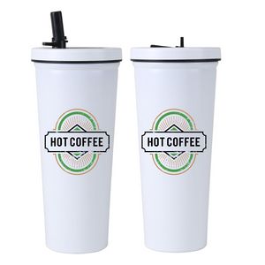 Kemble Stainless Steel Straw Tumbler 750 Ml. (25 Fl. Oz.)