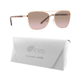 Michael Kors Stratton Sunglasses, Rose Gold/Brown Rose Gradient Lens, Size 59