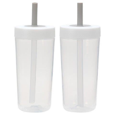 Havana 22 oz Recycled Polypropylene Tumbler with Silicone Straw