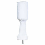 Barrel style Plush White Golf Head Cover