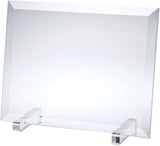 Jade Glass Beveled Horizontal Rectangle Frame.