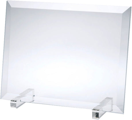 Jade Glass Beveled Horizontal Rectangle Frame.
