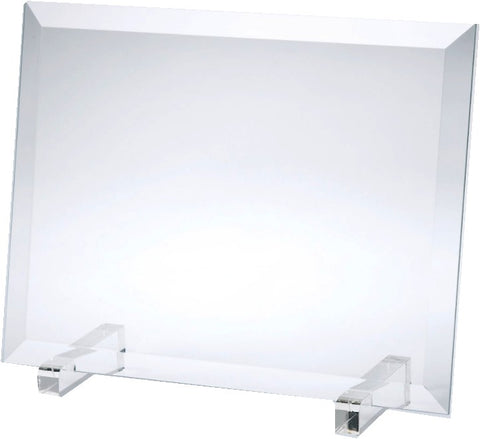 Jade Glass Beveled Horizontal Rectangle Frame.