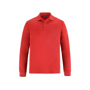Birdie Men's Long Sleeve Pique Mesh Polo Shirt