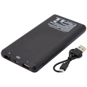 10000 mAh UL Certified Qi Ring Wireless Power Bank & Charger