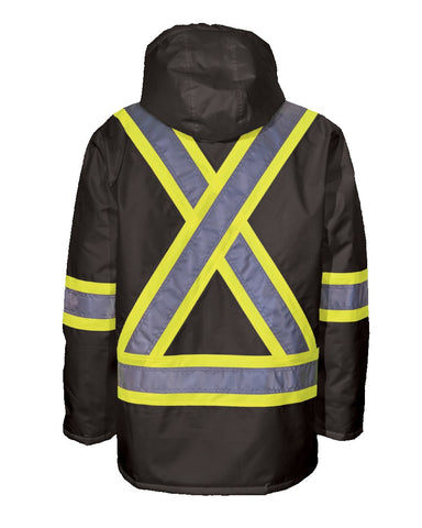 300 Denier Polyester Thinsulate Black Rain Jacket