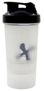 Endurance 20oz frosted plastic shaker bottle