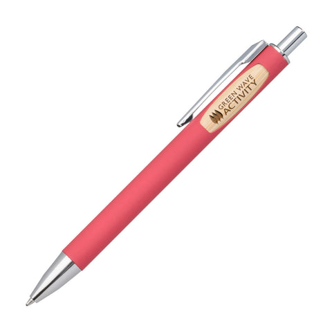 Sylvia Clicker Pen w/Bamboo Accent