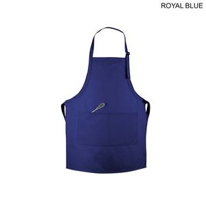 72 Hr Fast Ship - Domestic made Twill Bib Apron, 25x28, 2 Pockets, Adjust Neck, Heat Transfer Logo