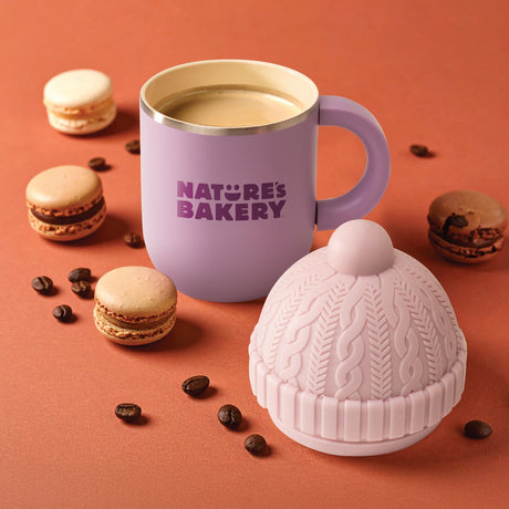 12 oz Insulated Mug with Ceramic Coated Interior - Asobu Happy Hats Beanie
