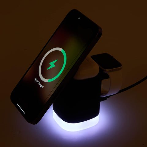Glow 3-in-1 MagClick™ 15W Wireless Charging Stand