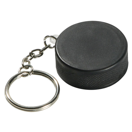 Hockey Puck Stress Reliever Key Chain