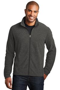 Port Authority® Men's Heather Microfleece Full-Zip Jacket