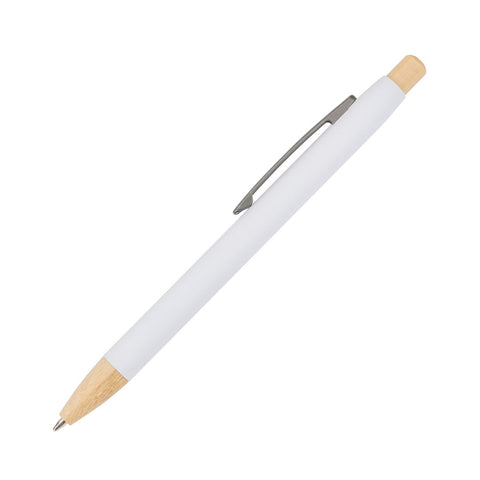 Charon Aluminum Ballpoint Pen w/Bamboo Clicker & Tip