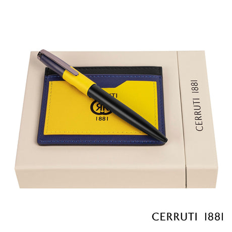 Cerruti 1881® Brick Ballpoint Pen & Card Holder Gift Set