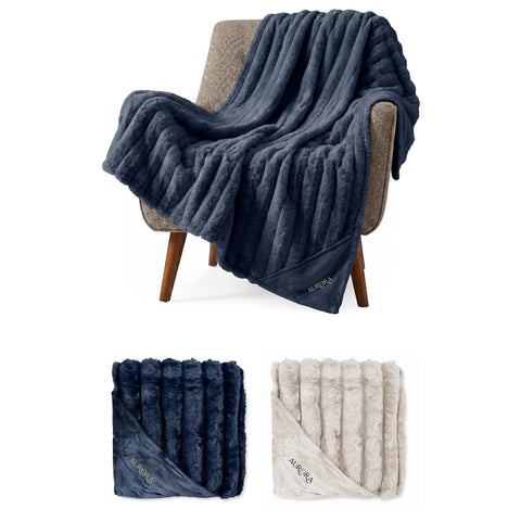 Aurora Faux Fur Polyester Blanket