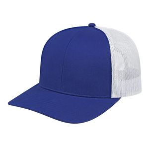 000379 Cap America Poly/Cotton Trucker Mesh Back Cap