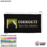 24 Hr Express Ship - Colored Plush Velour Terry Cotton Blend Beach Pool Towel, 24x48, Sublimated
