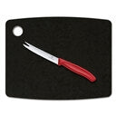Medium Kitchen Series w/Cheese Knife Set - Slate Gray/Red