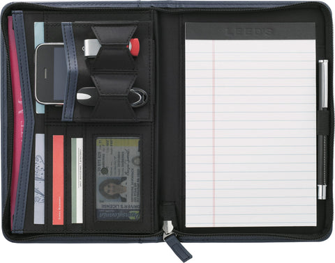 Pedova™ Jr. Zippered Padfolio with FSC® Mix Paper