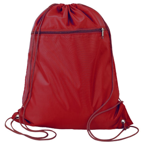 Q-Tees Polyester Cinchpack Bag (Blank)