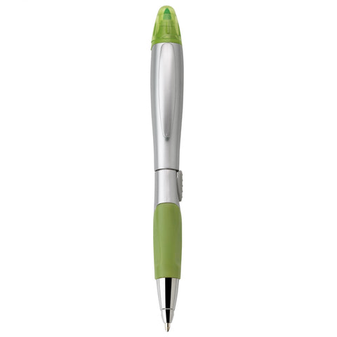 Silver Blossom Ballpoint Penhighlighter