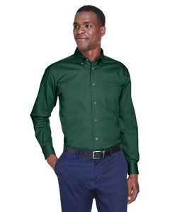000169 Harriton Men's Easy Blend™ Long-Sleeve Twill Shirt with Stain-Release