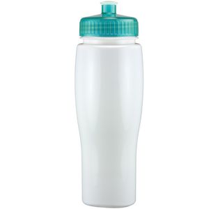 24 Oz. Contour Bottle w/ Push Pull Lid - Solid Colors