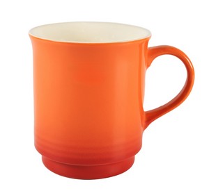 Oxford 14oz gradient orange/cream ceramic mug in a Ripple gift box