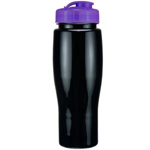 24 Oz. Contour Bottle w/ Flip Top Lid - Solid Colors
