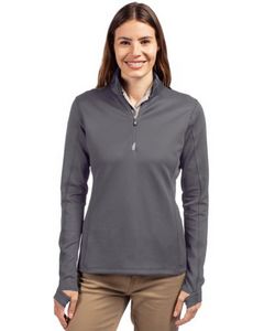 Cutter & Buck Traverse Stretch Quarter Zip Womens Pullover