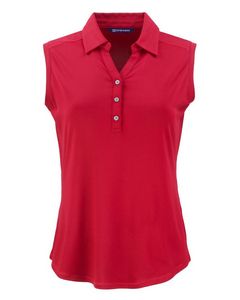 Cutter & Buck Forge Eco Stretch Recycled Womens Sleeveless Polo