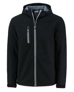 Clique Telemark Eco Stretch Softshell Full Zip Mens Hooded Jacket
