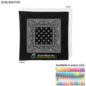 Paisley Bandana, 22x22, Sublimated Edge to Edge 1 side
