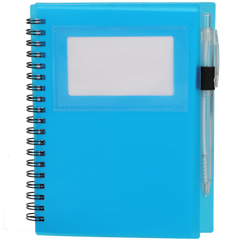 5'' x 7'' FSC® Recycled Star Spiral Notebook with Pen