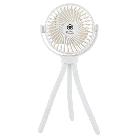 Twisty Rechargeable Portable Fan with Bendable Tripod Feet