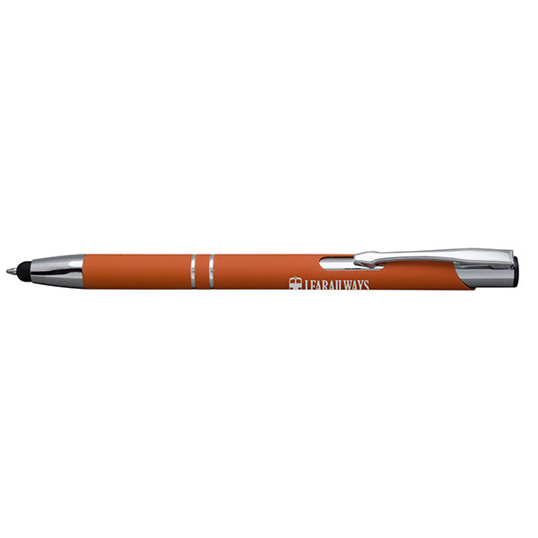 Orange with Blue Ink