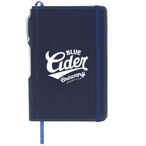 6'' x 8.5'' FSC® Mix Viola Bound Notebook with Pen