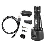 Rechargeable Flashlight System Plain Bezel_Black