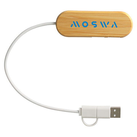 Bamboo Dual Port USB & Type-C Hub