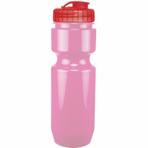 22 Oz. Bike Bottle w/ Flip Top Lid - Solid Colors