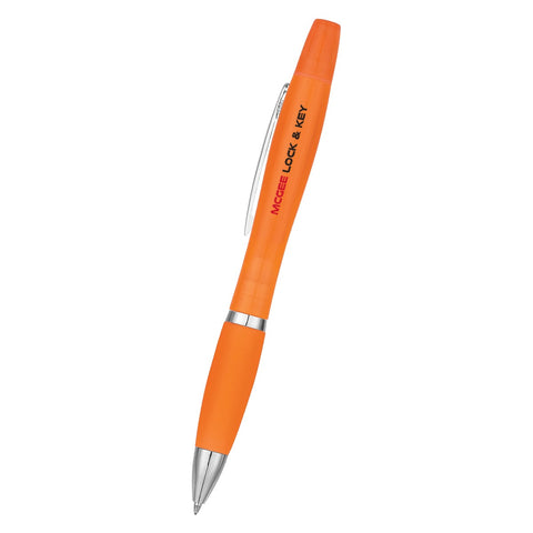 Twin-write Pen With Highlighter