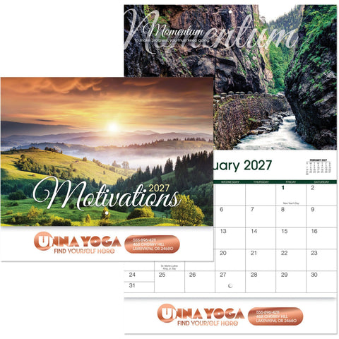 Motivations Stapled Wall Calendar